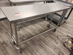 60x18 all stainless table on wheels 60x18 all stainless table on wheels