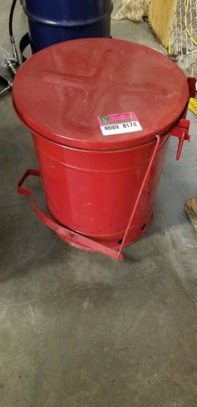 lot 8178 image: JustRite Oily Waste Can