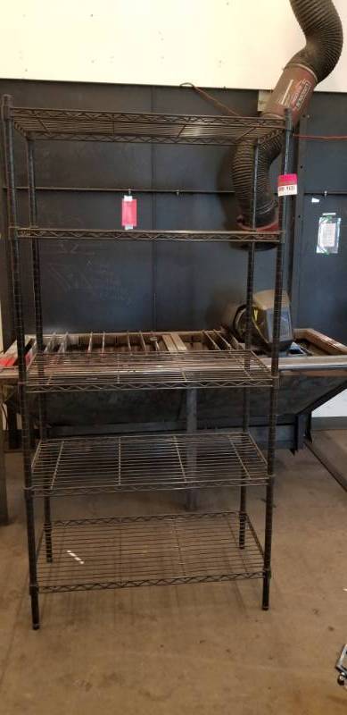 lot 9635 image: Metal Metro Shelf Rack