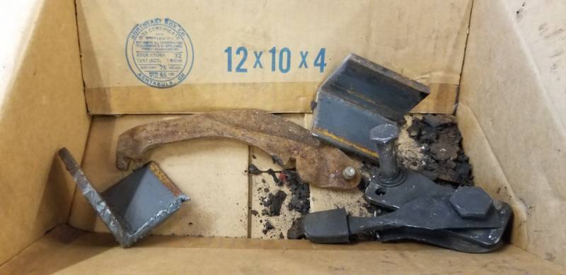 lot 9657 image: Box with 2 Oil Filter Wrenches and Other Misc Parts