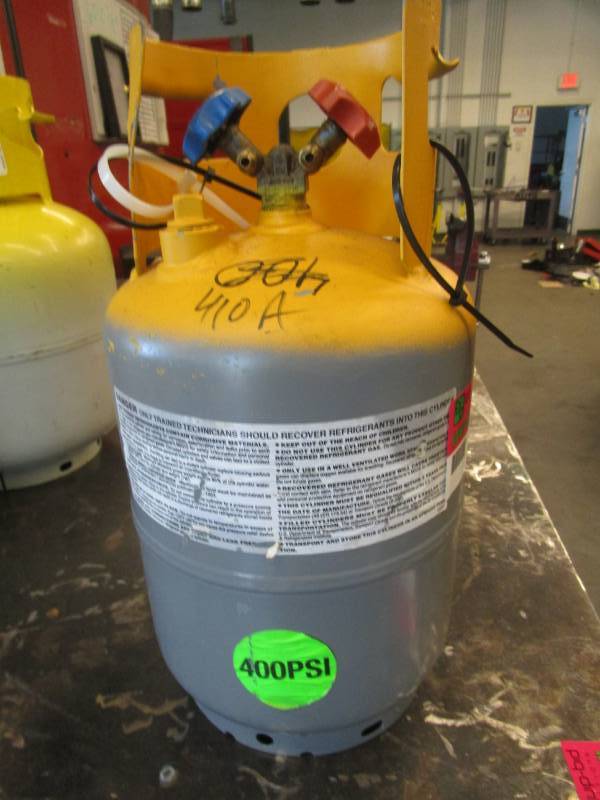 lot 9624 image: Tank of 410-A Refrigerant Full