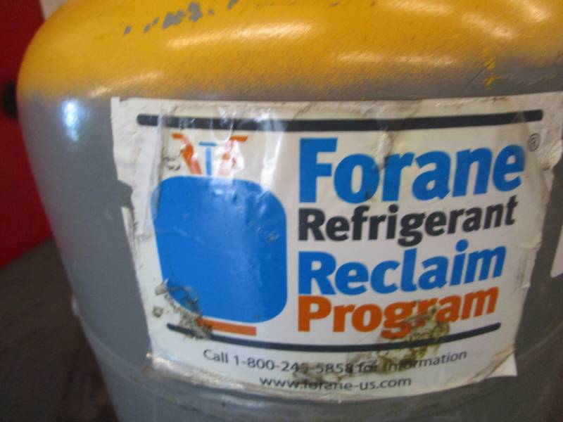 lot 9627 image: Tank from Forane Refrigerant Reclaim Program 34 Full
