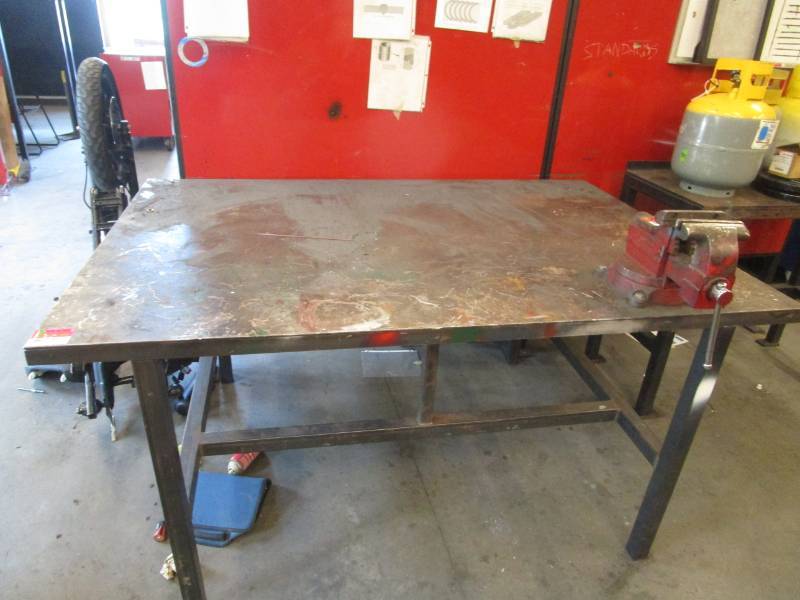 lot 9629 image: Steel Work Table
