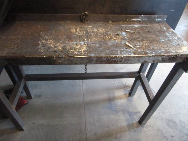 lot 9662 image: Steel Work Table