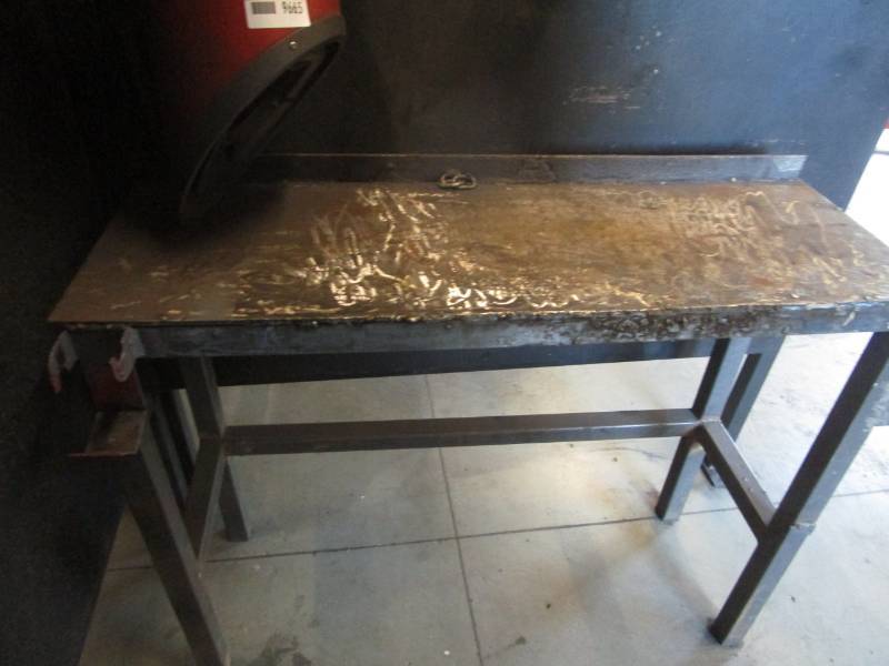 lot 9664 image: Steel Work Table