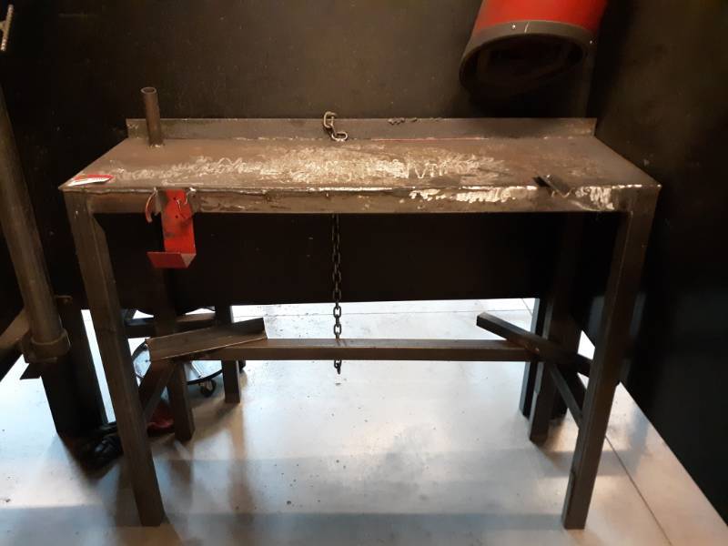 lot 9590 image: Steel Work Table