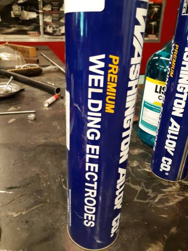 lot 9544 image: Washington Alloy Co. Premium Welding Electrodes 18 10lbs