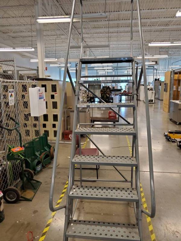 lot 8420 image: Cotterman (Rolling) Ladder 350lbs Max