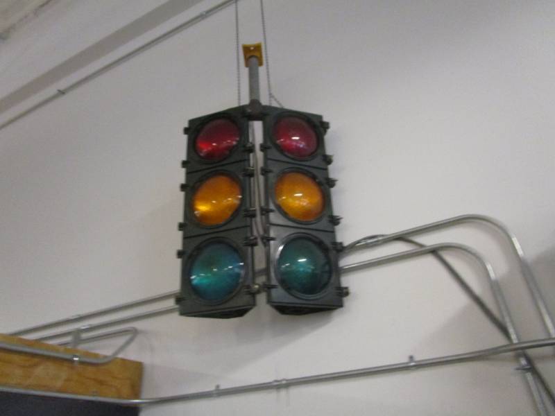 lot 8349 image: Pair of Stop Lights Buyer Must Remove