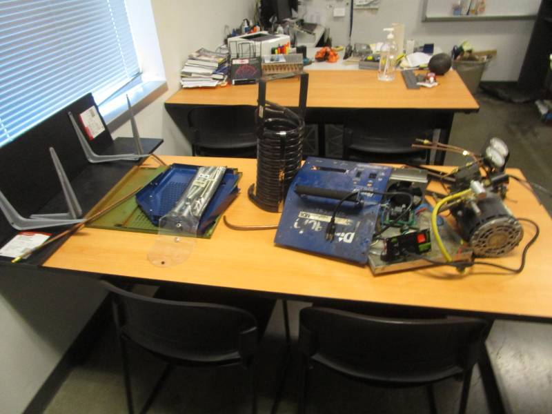 lot 8396 image: Entire Classroom Contents Computer, Random Mechanical, etc. Tables and Chairs Not Included