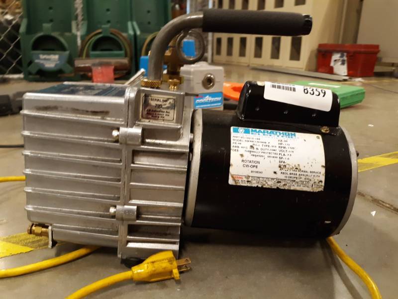 lot 8359 image: JB INDUSTRIES DV-142N Fast Vac 5CFM Vacuum Pump