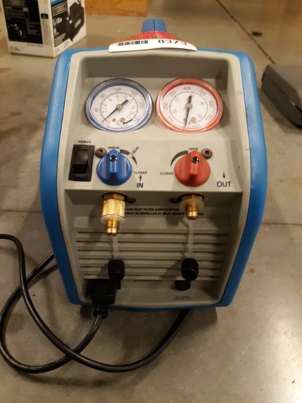 lot 8373 image: Promax RG3000 Recovery Machine Refrigerant