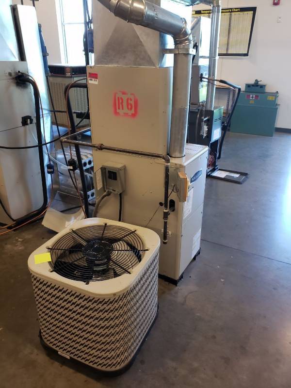 lot 8018 image: Complete Air Conditioning System Natural gas Tested, Powered on and Started to cool