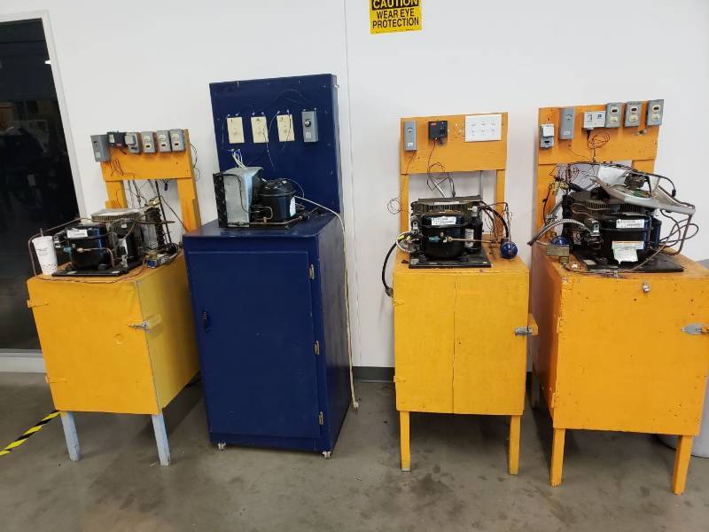 lot 8080 image: Lot of (4) compressor testing stations