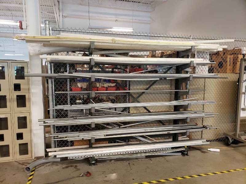 lot 8100 image: All conduit and pipe on rack