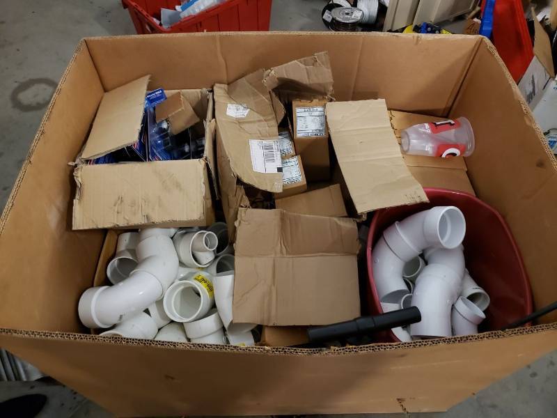lot 8236 image: Plumbing and HVAC contents in Box