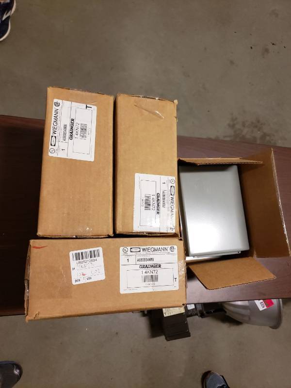lot 8327 image: Lot 4 electrical boxes