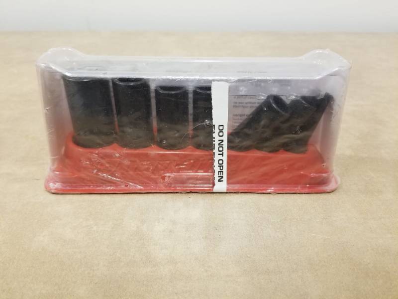 lot 7061 image: Snap On 7 PC Deep Impact Socket Set 38 Drive Standard