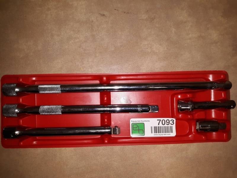 lot 7093 image: Mac 38 Drive Ratchet Extensions 5 Pc