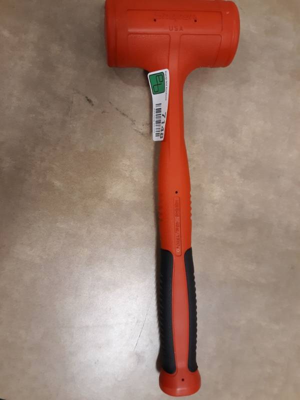 lot 7148 image: Snap-on 48 oz, Soft Grip Dead Blow Hammer Model # HBFE48