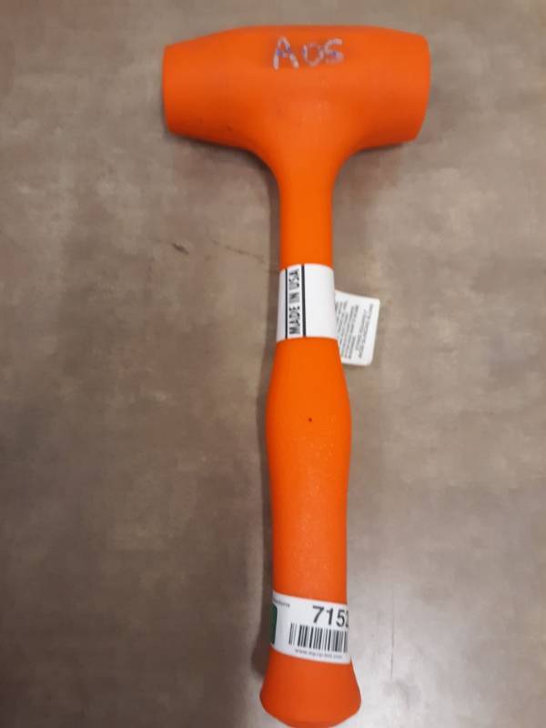 lot 7152 image: Mac 3 LB. Dead Blow Ball Peen and Soft Face Hammer Model # CH54DS