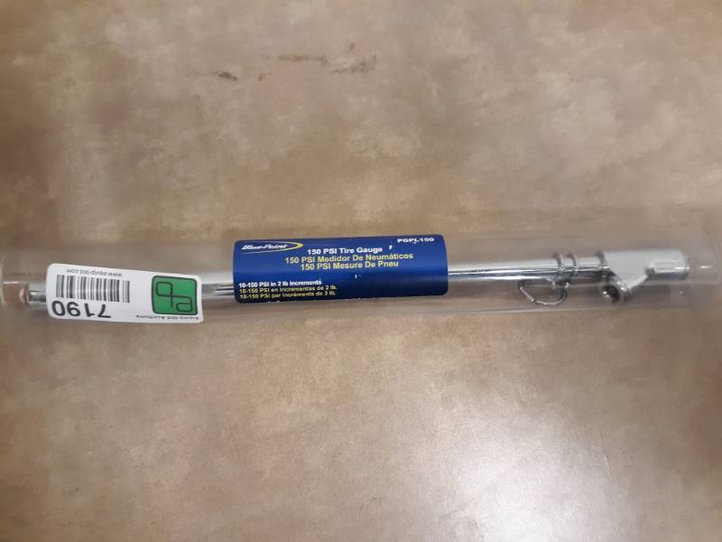 lot 7191 image: Blue Point 150 PSI Tire Guage Model # PGPL150