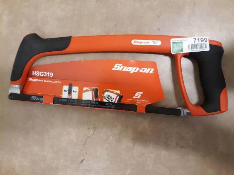 lot 7199 image: Snap-on Hacksaw, Model # HSG319