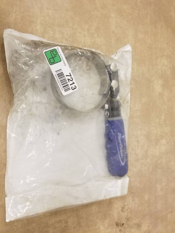lot 7213 image: Blue Point Oil Filter Wrench 2 78- 3 14in