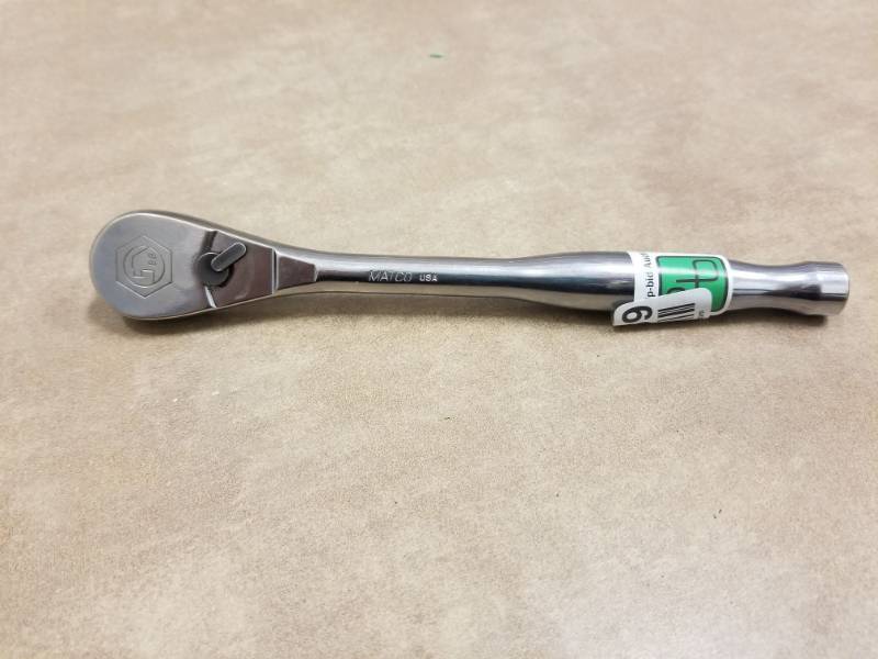 lot 7239 image: MATCO 38in Chrome Ratchet 8in