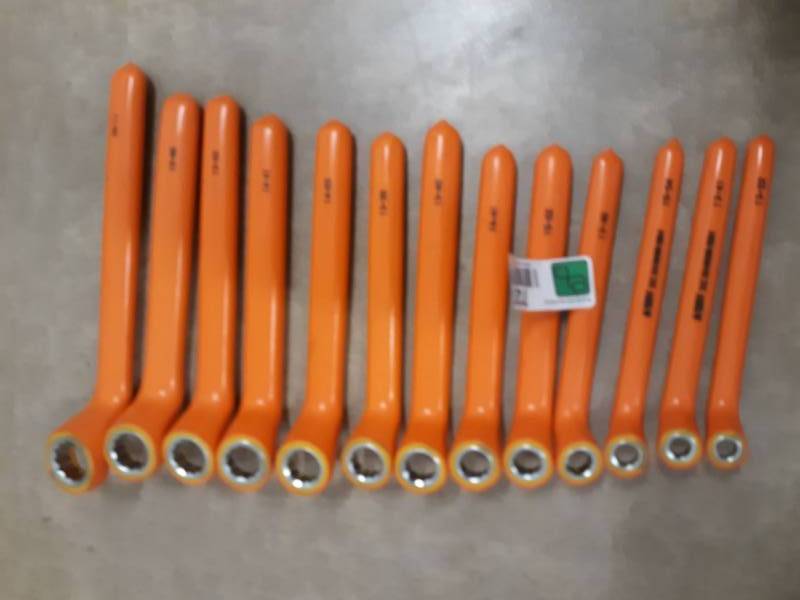 lot 7276 image: Facom 13 PC., 55.21AVSE 1000 V Insulated Ring Wrench