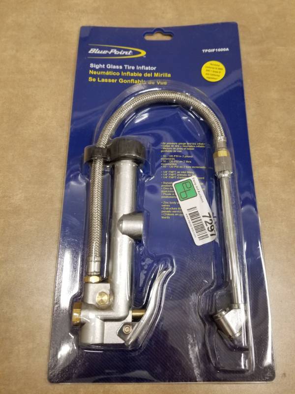 lot 7297 image: Blue Point Sight Glass Tire Inflator Kit