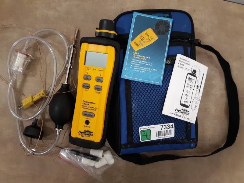 lot 7334 image: Fieldpiece Stand Alone Combustion Check Model # SOX2