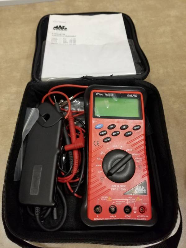 lot 7341 image: MAC Tools Automotive Multimeter EM710