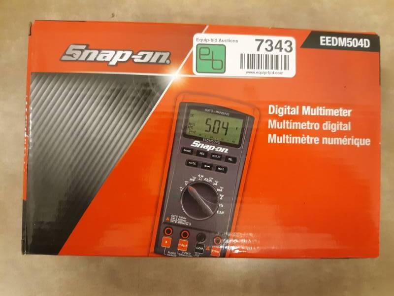 lot 7343 image: Snap-on New Digital Multimeter Model # EEDM504D