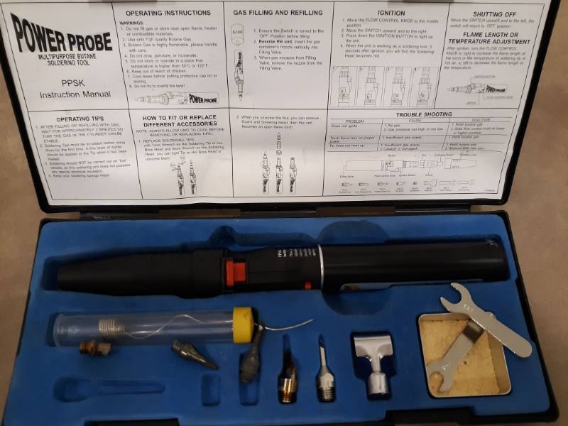 lot 7344 image: Power Probe Butane Soldering Iron Model # PPSK
