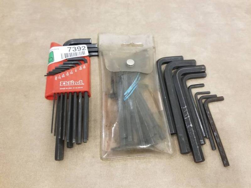 lot 7392 image: Hex Wrenches Various Sizes