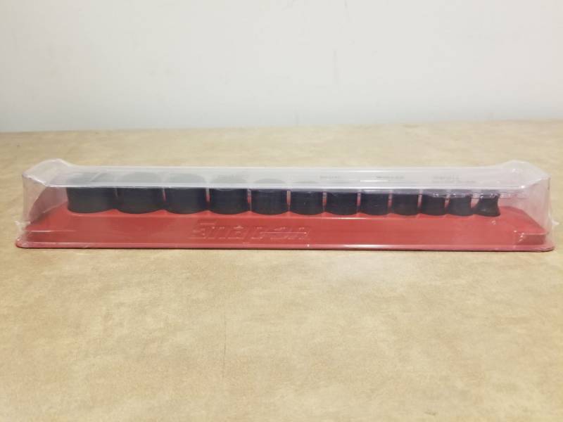 lot 7369 image: Snap On 12PC SAE Shallow Impact Socket Set 212IMFYA