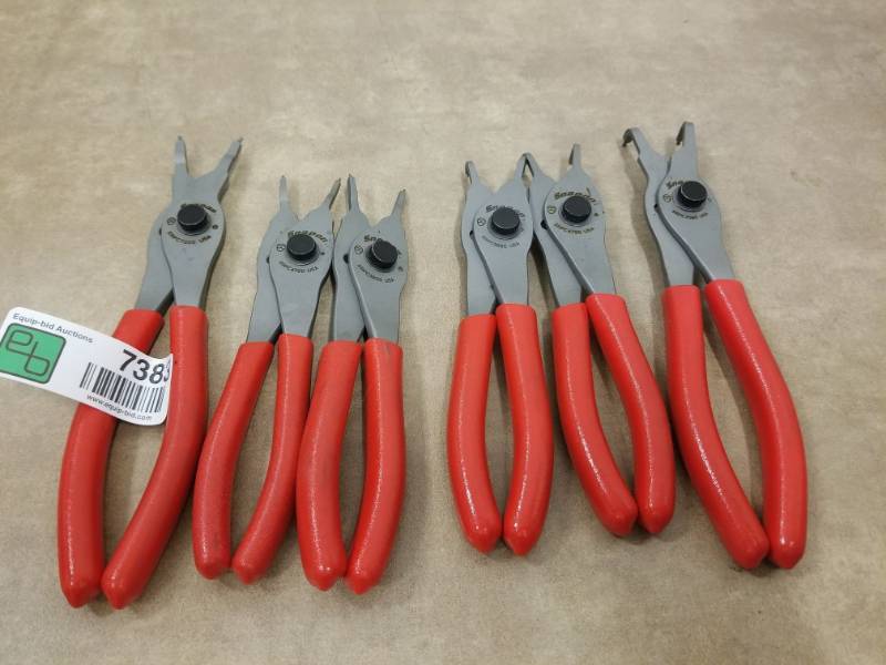 lot 7383 image: Snap On 6PC Retaining Ring Pliers
