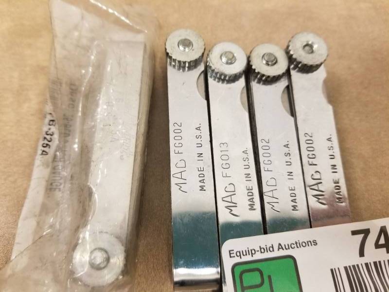 lot 7400 image: MAC and Snap On Thickness Feeler Gauges