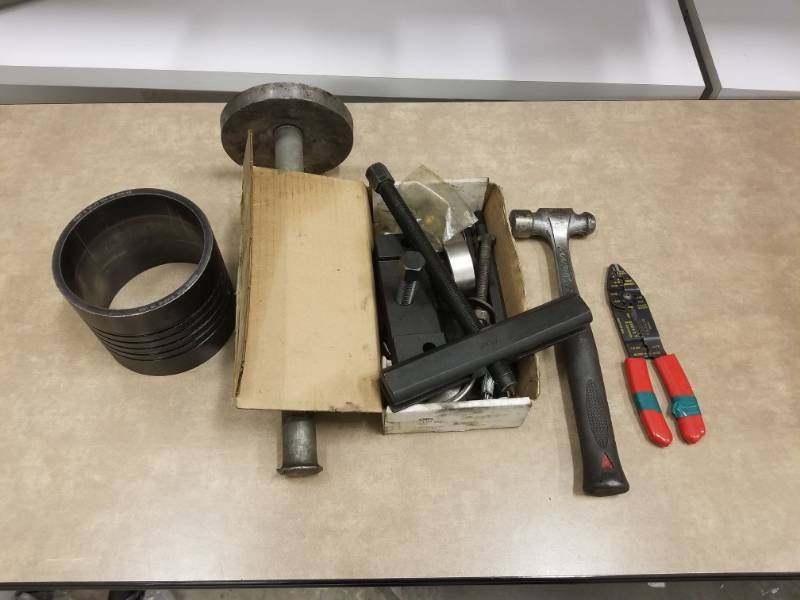 lot 7448 image: Bearings Set Puller, Antivibe Peen Hammer and More