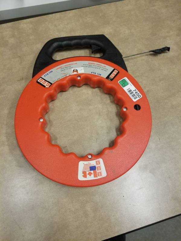 lot 7451 image: SES FTS 120ft Steel Fish Tape