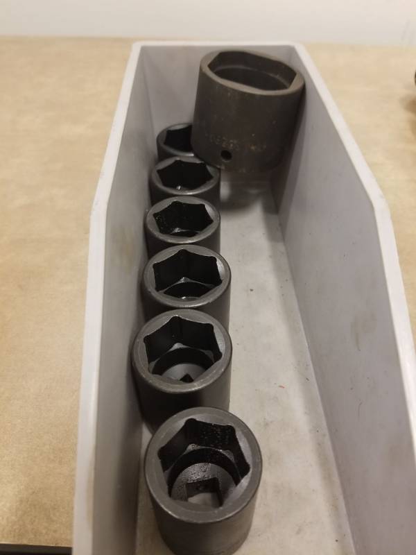 lot 7431 image: Snap On Impact Sockets