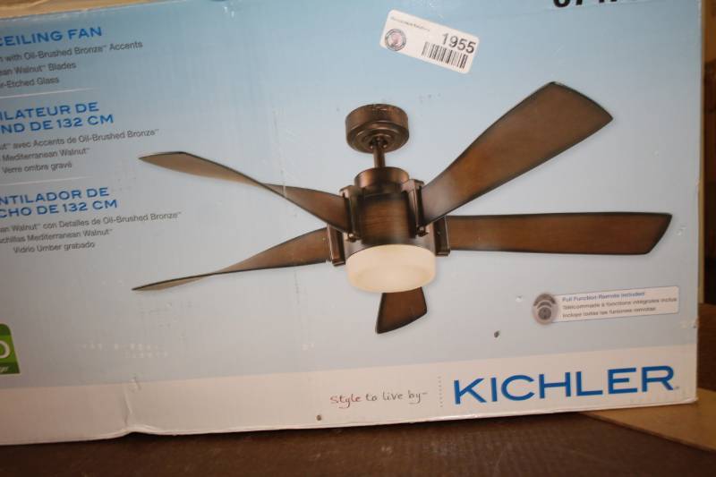 lot 1955 image: Kichler Fan