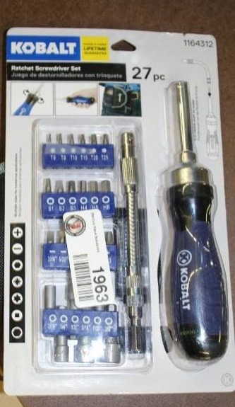 lot 1963 image: Kobalt Ratchet Screw Driver Set