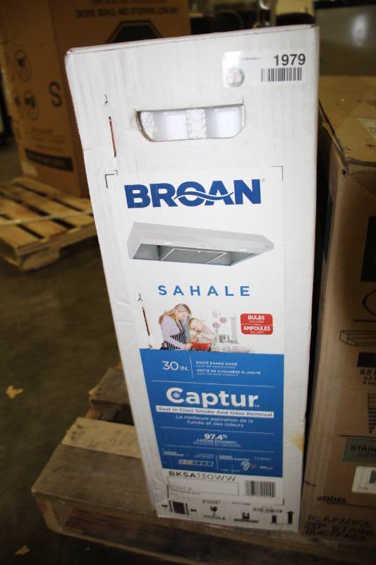 lot 1979 image: See Broan 30 inch Sahale Hood BKSA130 WW