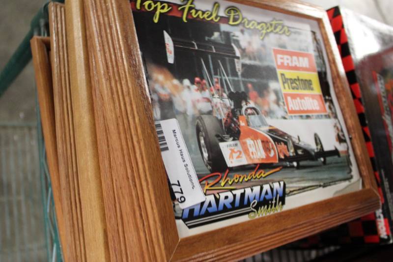 lot 779 image: 8- Framed Racing Car Pictures
