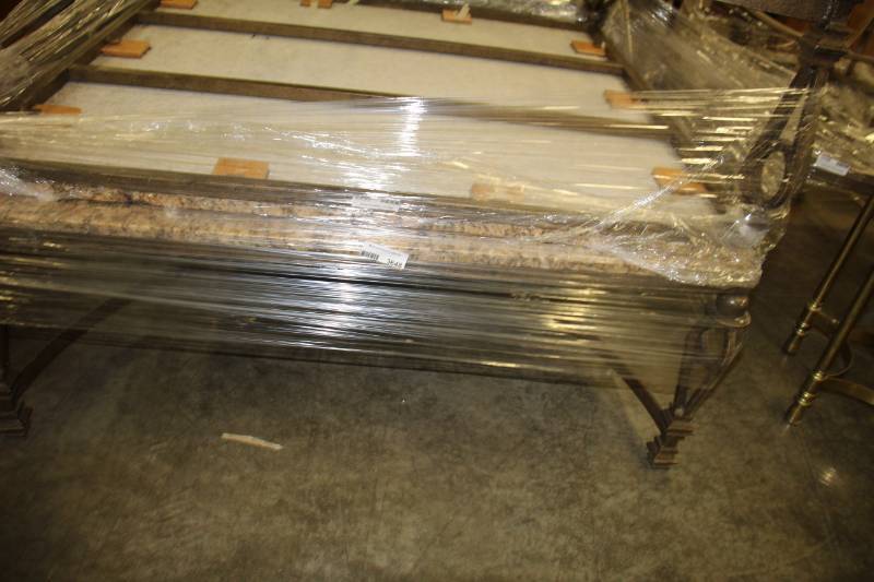 lot 3685 image: Large Marble Coffee Table