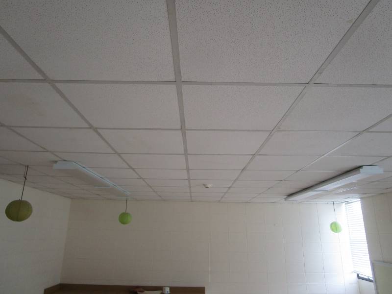 lot 5186 image: Ceiling Flourescent Light Fixtures - Buyer Must Remove
