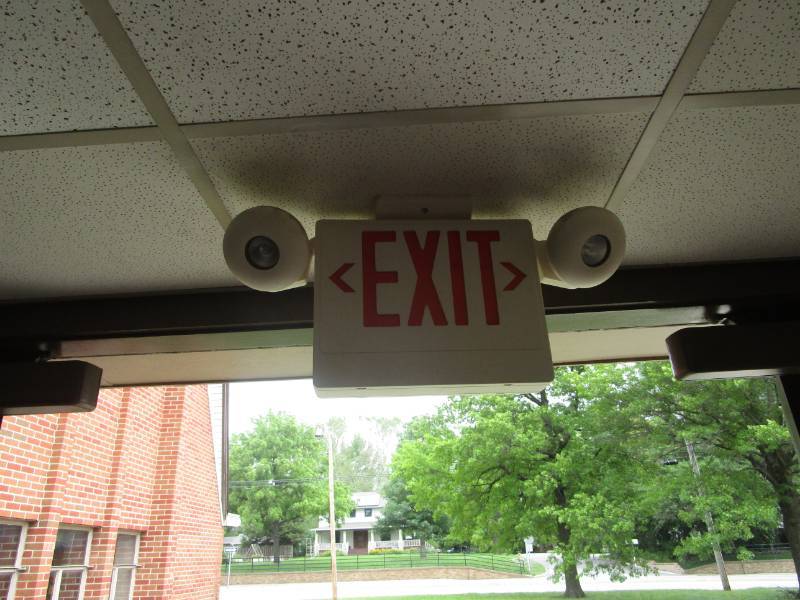 lot 5157 image: Exit Sign with Two Emergency Lights