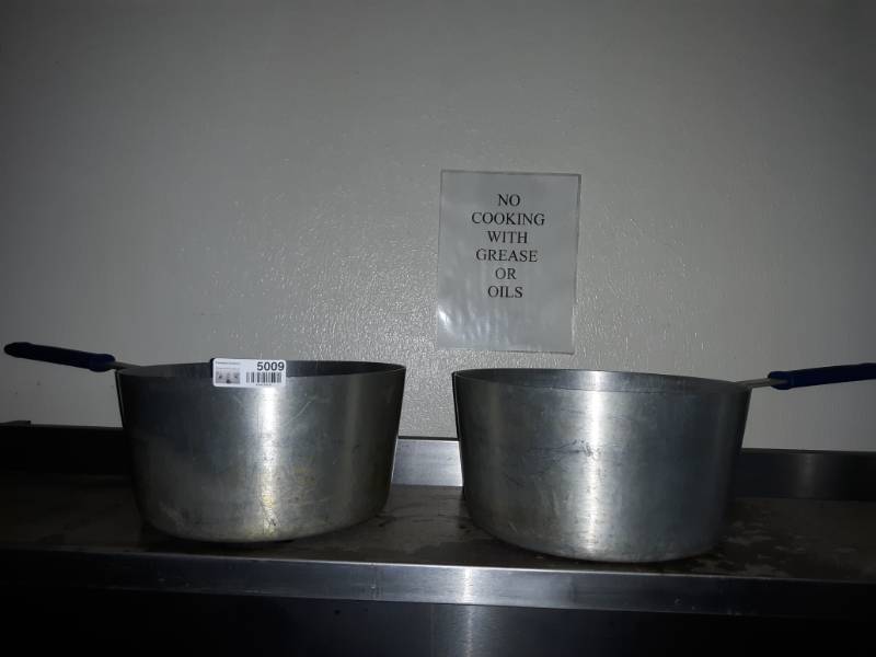 lot 5009 image: Two Saucepans - Commercial Grade